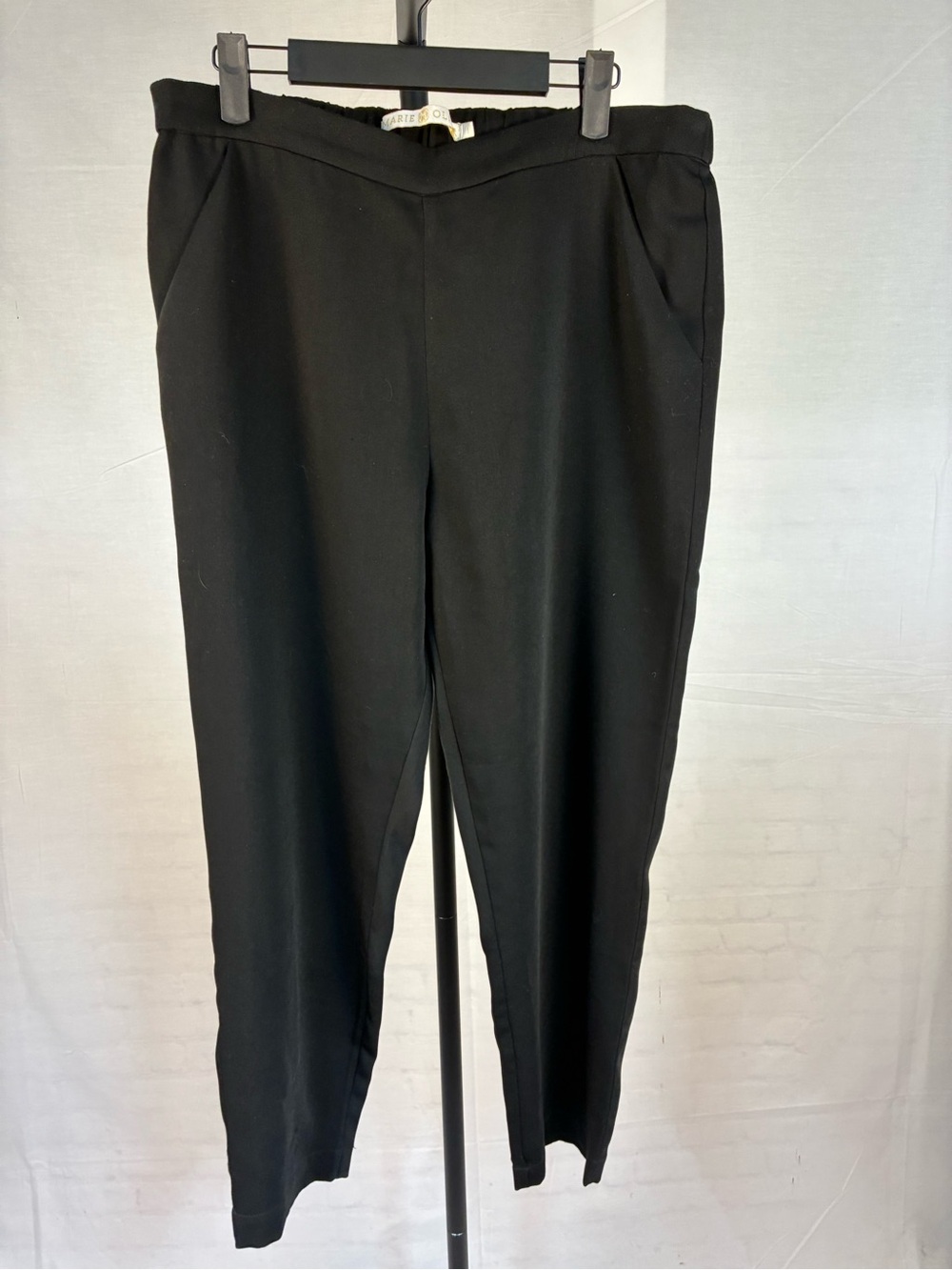 Marie Oliver Black Pull-On Work Pants L